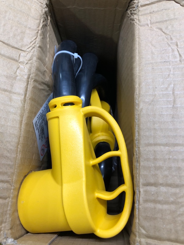 Photo 1 of 50 Amp RV/EV Extension Cord 10 FT Outdoor with Grip Handle, Flexible Heavy Duty 6/3+8/1 Gauge STW 4 Prong RV Power Cord Waterproof, NEMA 14-50P to 14-50R, Black-Yellow, ETL Listed Yellow 10 FT-50 A