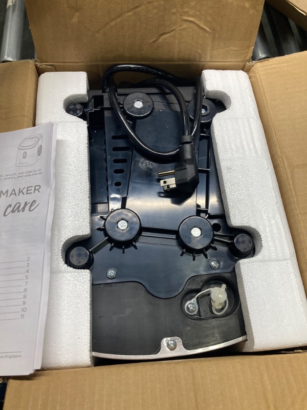 Photo 1 of Frigidaire EFIC103-AMZ-SC Counter Top Maker with Over-Sized Ice Bucket, Stainless Steel, Self Cleaning Function, Heavy Duty, Stainless Stainless Ice Maker