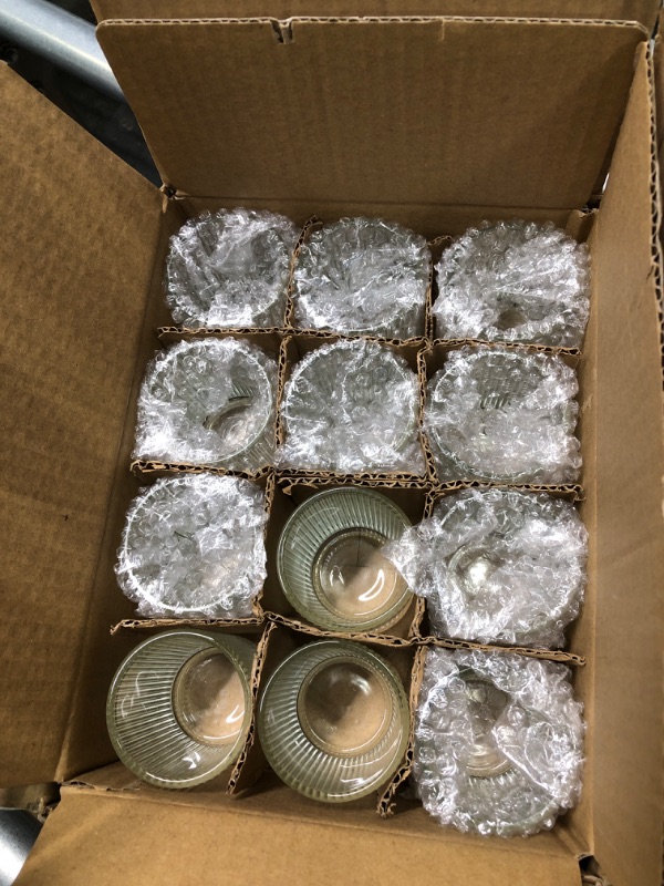 Photo 3 of ****USED*** Clear Votive Candle Holders for Table Centerpiece, Glass Candle Holder Bulk Set of 12, Glass Votive Holder for Home Decor & Holiday Decor(2.1 x 2.6 Inch, Clear) Clear 12