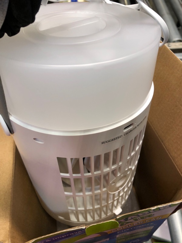 Photo 1 of ****FOR PARTS ONLY, NO RETURNS***Mini Portable Air Conditioners Humidifier with 3 Speeds & 7 Colors Light, Quite Portable Fan with 650ML Tank, Portable AC Evaporative Air Conditioner Portable for Room, Office, Outdoor & More White Portable Air Conditioner
