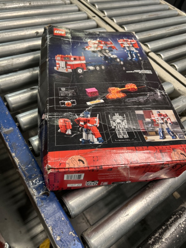 Photo 1 of LEGO Icons Optimus Prime 10302 Transformers Figure Set, Collectible Transforming 2-in-1 Robot and Truck Model Building Kit for Adults, Perfect for Display or Play Standard Packaging