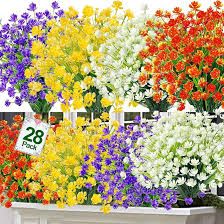 Photo 1 of 
TURNMEON 20 Bundles Outdoor Artificial Flowers Plants Summer
