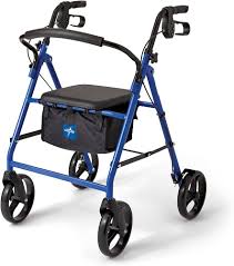 Photo 1 of ***AS IS / NO RETURNS -  FINAL SALE***
Medline Steel Rollator Walker for Adult Mobility .