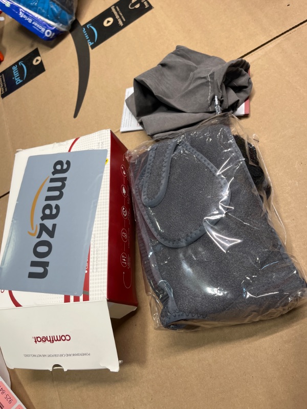 Photo 1 of USB Heated Shoulder Wrap with Vibration Massage for Rotator Cuff Pain Upper Arm Muscle Relief Shoulder Heating Pad Massager Adjustable Temperature Men Women for Travel (Not Chargeable) Shoulder Heating Pad with Massage