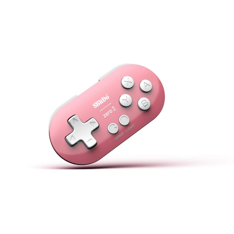 Photo 1 of 8Bitdo Zero 2 Bluetooth Gamepad Keychain Sized Mini Controller for Switch, Windows, Android, macOS & Raspberry Pi(Pink Edition) - Nintendo Switch