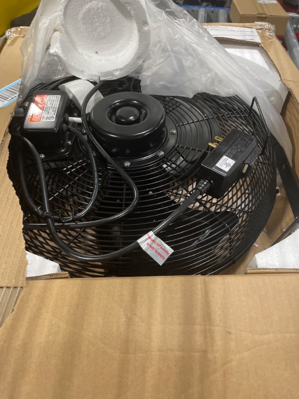 Photo 1 of Tornado 18 Inch Outdoor Rated IPX4 Water-Resistant High Velocity Metal Industrial Wall Mount Fan For Commercial, Industrial, Residential, Greenhouse Use 3 Speed 4150 CFM 6.6 FT Cord UL Safety Listed 18 Inch 1 pack