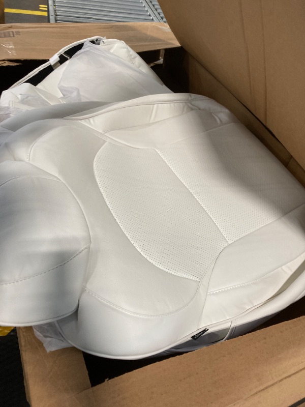 Photo 3 of ****USED**AOMSAZTO Car Seat Cover 2024 Full Set Customized Seat Covers (White,5 Seats) For tesla model vehicle