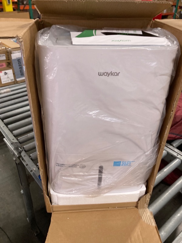 Photo 4 of ****USED*** PARTS ONLY***SOLD AS IS**ALL SALES ARE FINAL*** Waykar 120 Pints Energy Star Dehumidifier for Spaces up to 6,000 Sq. Ft at Home, in Basements and Large Rooms with Drain Hose and 1.14 Gallons Water Tank (JD025CE-120) 120 Pints 6000 Sq. Ft