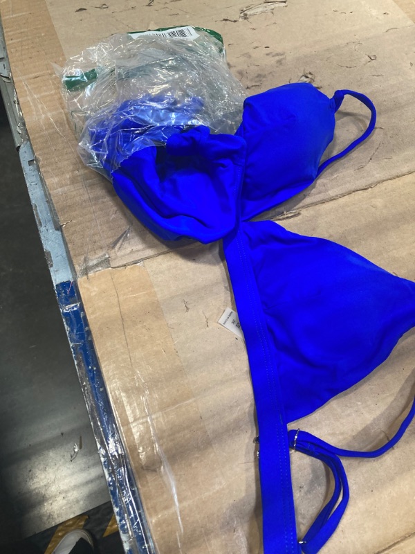 Photo 1 of ****USED***SIZE SMALL***SUUKSESS Women High Waisted High Cut Bikini Set Sexy Triangle Two Piece Swimsuits #1 Royal Blue
