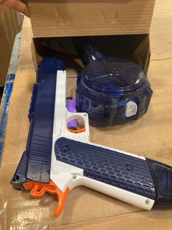 Photo 3 of ****MISSING BATTERY****Electric Water Gun,Squirt Guns,Water Gun with Large Capacity Super Long Distance Shooting,Automatic Water Gun for Kids & Adults,Water Guns for Kids Ages 4-8 & 8-12. Blue3