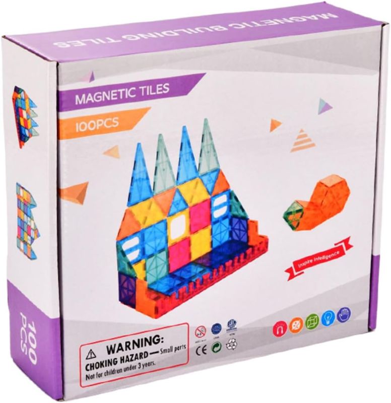 Photo 1 of 
OUNIMORE Magnetic Tiles Building Blocks, Magnetic 3D Building Blocks Set Construction Playboards for Kids Boys Girls, Birthday STEM Preschool Educational..