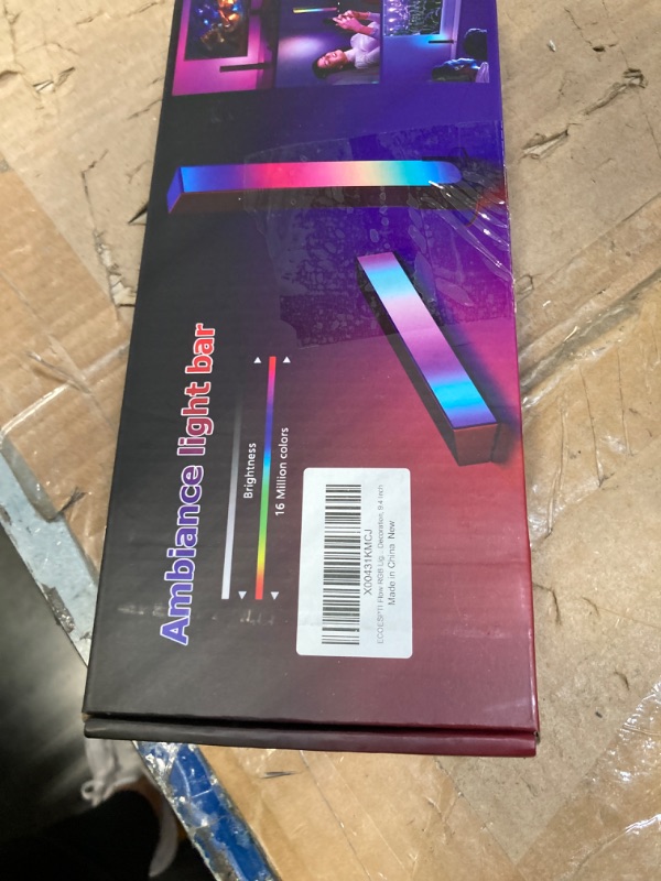 Photo 2 of ***USED** Flow RGB Light Bar, Smart Light Bar with Music Sync, TV Light Bar Compatible with Alexa and Google Home, Gaming Light Bar for TV, Movies, PC, Room Decoration, 9.4 Inch