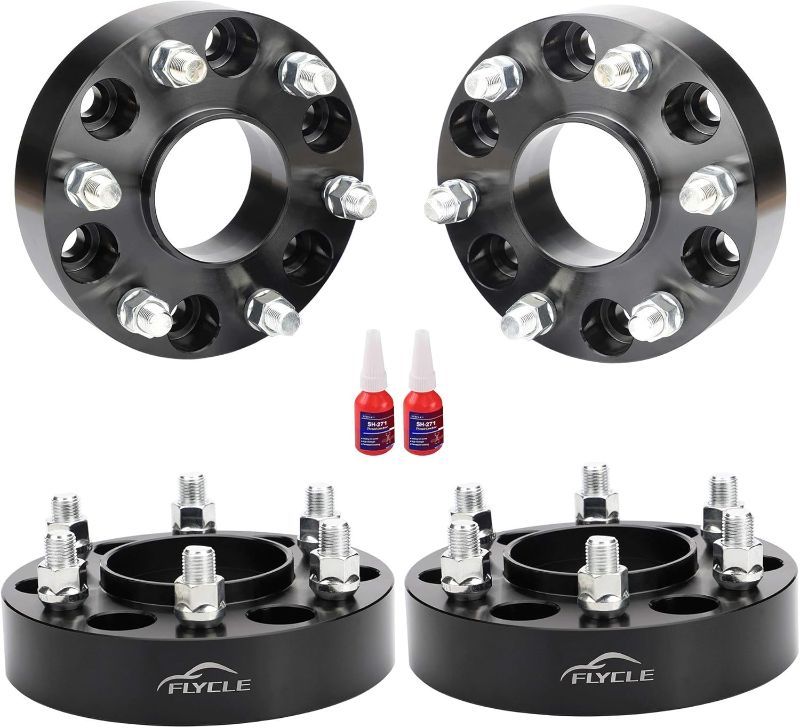 Photo 1 of 6 Lug 6x135 Hubcentric Wheel Spacers for 2015-2023 F150,1.5 inch 6x135mm Wheel Spacer 14x1.5 Studs & 87.1 mm Bore Compatible with 2015-2023 Expedition Navigator 1.5 inch 2015-2022 F150 Black