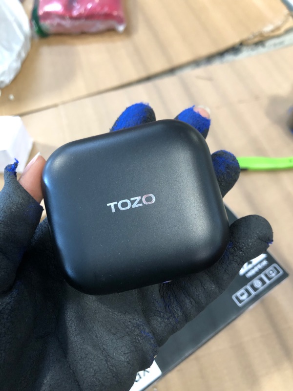 Photo 3 of ** missing charger**
TOZO OpenEgo True Wireless Open Ear Headphone,5.3 Bluetooth Sport Earbuds Black + USB-C to USB-A Charging Cable Black