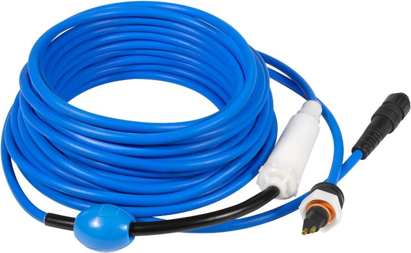 Photo 1 of 99958907-DIY Cable and Swivel- 2 Wire - for Dolphin Robotic Pool Cleaners Active 20, Advantage Ultra, Discovery, Explorer E30, Proteus DX4, Quantum, S200, T35, Triton PS - 18M(60ft)