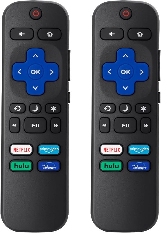 Photo 1 of ?Pack of 2? Replacement Remote Control Compatible for Roku TV,for TCL Roku/for Hisense Roku/for Onn Roku(Not for Roku Stick,Box and Players)