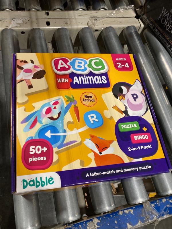 Photo 2 of 'NEW FACTORY SEALED" Alphabet Extravaganza! Learn ABC with Animals: Match & Bingo Delight! Dive into a 50+ Piece Puzzles, Learn Letters by Matching with Animals | Birthday Gifts for Kids by LoveDabble Cardboard Learn ABC