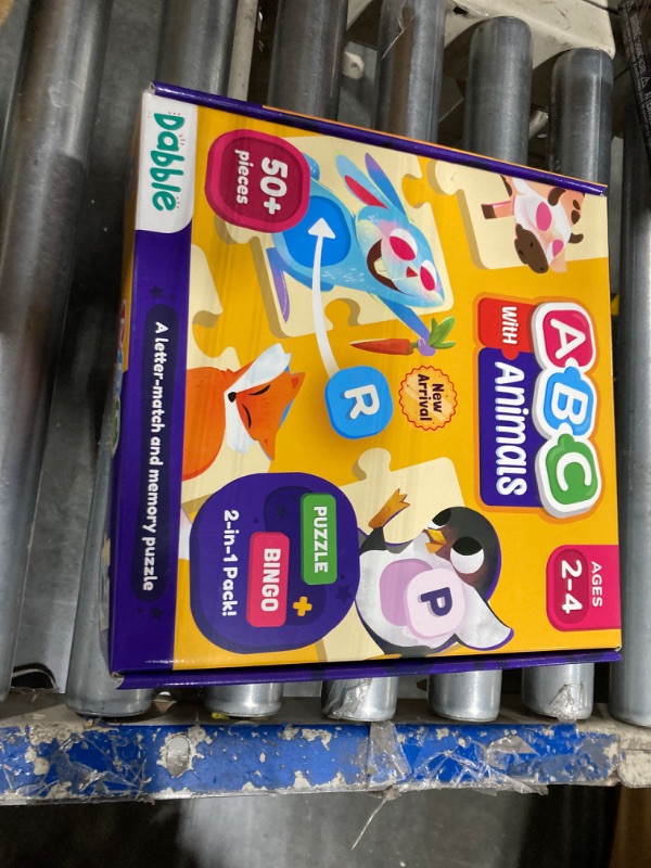 Photo 2 of 'NEW FACTORY SEALED" Alphabet Extravaganza! Learn ABC with Animals: Match & Bingo Delight! Dive into a 50+ Piece Puzzles, Learn Letters by Matching with Animals | Birthday Gifts for Kids by LoveDabble Cardboard Learn ABC