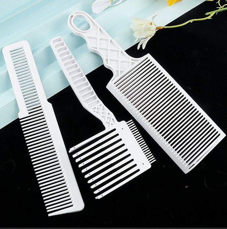 Photo 1 of 3 Pcs Barber Fade Combs - Professional Hair Cutting Comb Set, Achieve Perfect Haircuts with our 3 Pcs Fade Combs - Professional Hair Cutting Tools, Flat Top Com