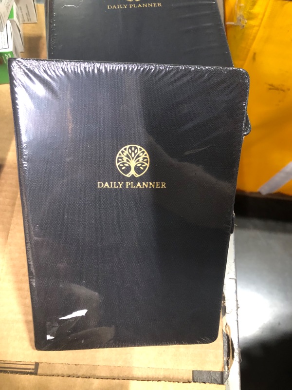 Photo 2 of  Daily Planner and Journal, Black, 8.5 Inch x 11 Inch, Soft Cover