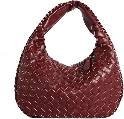 Photo 1 of "SIMILAR ITEM " 
Womens Leather Woven Handbag, Tote Bags Top Handle Satchel Handbags, Hobo Tote Bag with Zipper Handmade Shoulder Purse (PINE BROWN ) 