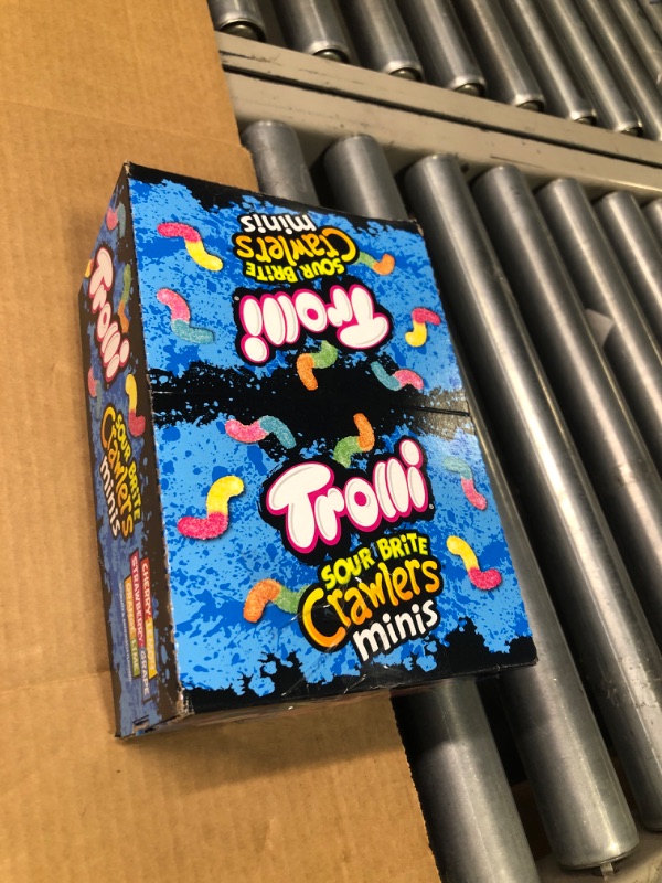 Photo 3 of ***NO RETURNS**
Trolli Sour Brite Crawlers Minis Candy, Sour Gummy Worms, 2 Ounce Treat-Size Pouches (Pack Of 18) Original 2 Ounce (Pack of 18) EXP AUG 2024
