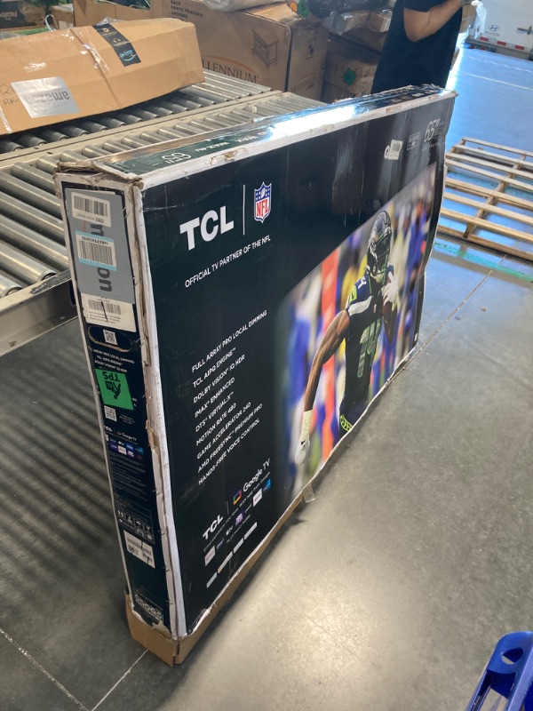 Photo 2 of ***Screen is completely shattered*** ****Final Sale, no returns*** TCL 65” Class Q Class 4K QLED HDR Smart TV with Google TV 65Q750G
