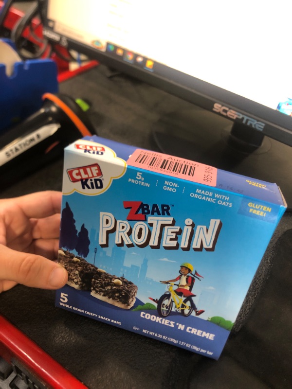 Photo 2 of Clif Bar ZBar Protein for Kids - Box of 5 (Cookies n Creme)