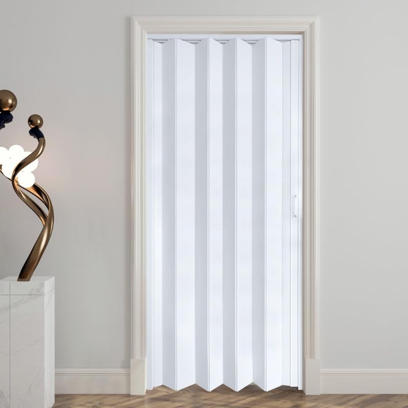 Photo 1 of ***No hardware*** DIYHD 36X80in White Accordion Door,Folding Closet Door,Include Door and Mounting Hardware