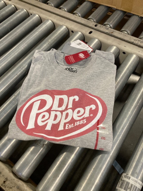 Photo 2 of  Dr Pepper Short Sleeve Graphic T-Shirt - Heather Gray XXS 2 Pack