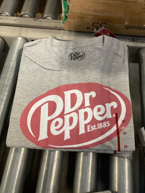 Photo 2 of  Dr Pepper Short Sleeve Graphic T-Shirt - Heather Gray XS, 2 Pack