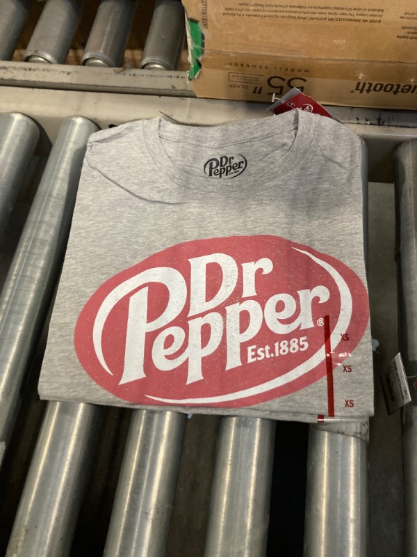 Photo 2 of  Dr Pepper Short Sleeve Graphic T-Shirt - Heather Gray XS, 2 Pack