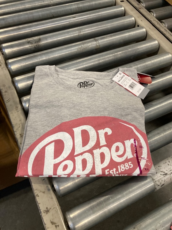 Photo 2 of  Dr Pepper Short Sleeve Graphic T-Shirt - Heather Gray XXL, 2 Pack