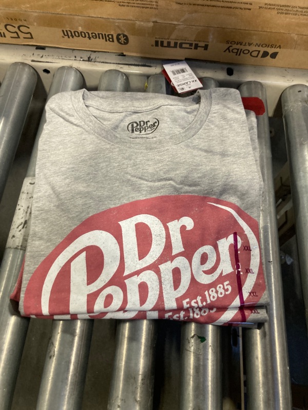 Photo 2 of  Dr Pepper Short Sleeve Graphic T-Shirt - Heather Gray XXL, 3 Pack