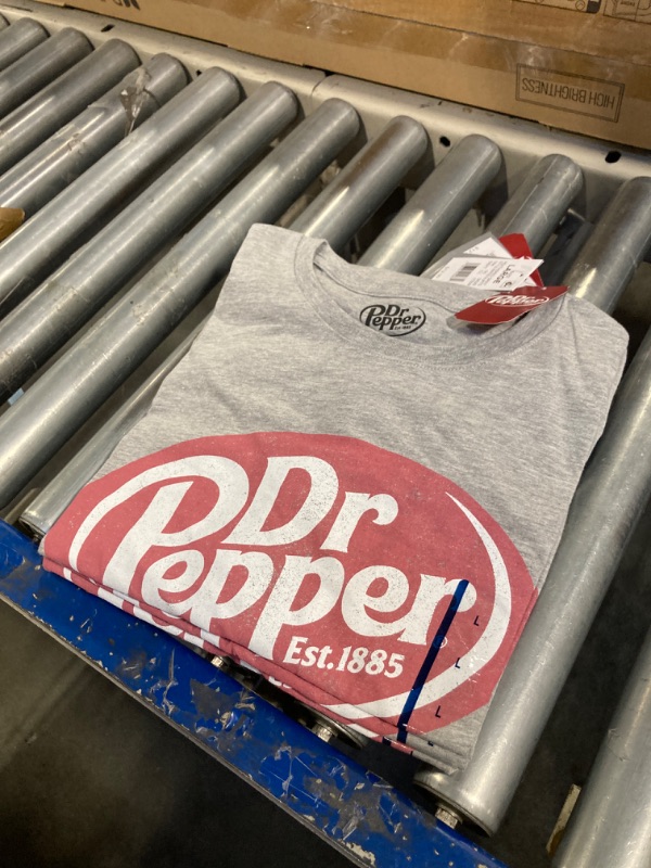 Photo 2 of  Dr Pepper Short Sleeve Graphic T-Shirt - Heather Gray L, 3 Pack 