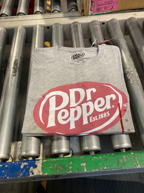 Photo 2 of  Dr Pepper Short Sleeve Graphic T-Shirt - Heather Gray XS, 2 Pack