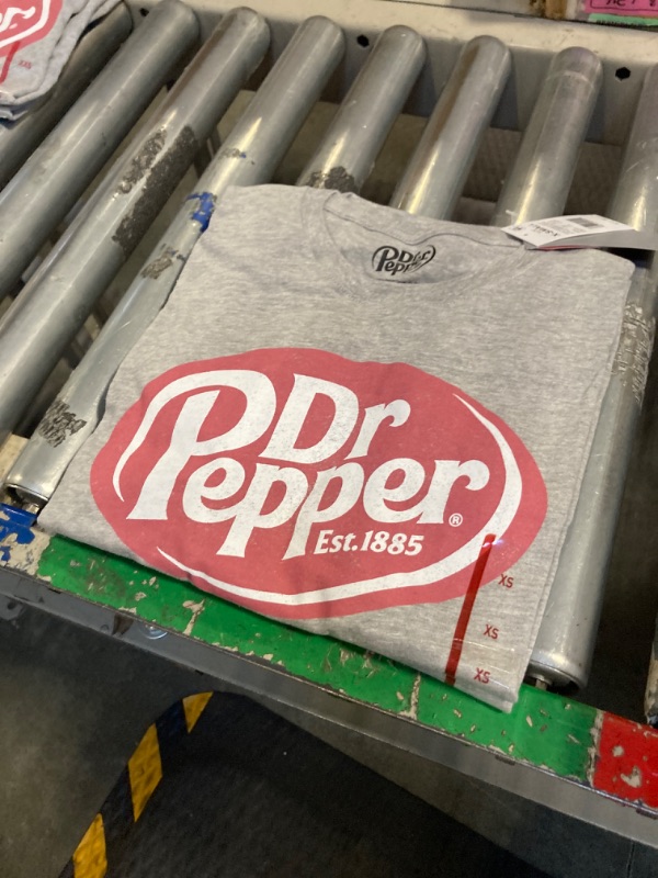 Photo 1 of  Dr Pepper Short Sleeve Graphic T-Shirt - Heather Gray XS, 2 Pack