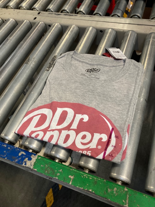 Photo 2 of  Dr Pepper Short Sleeve Graphic T-Shirt - Heather Gray XXL, 2 Pack