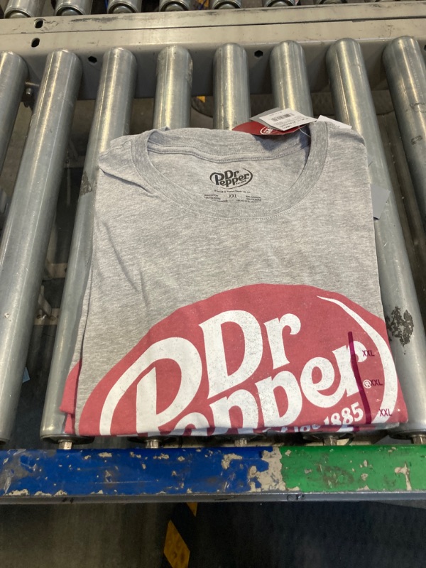 Photo 2 of  Dr Pepper Short Sleeve Graphic T-Shirt - Heather Gray XXL, 3 Pack