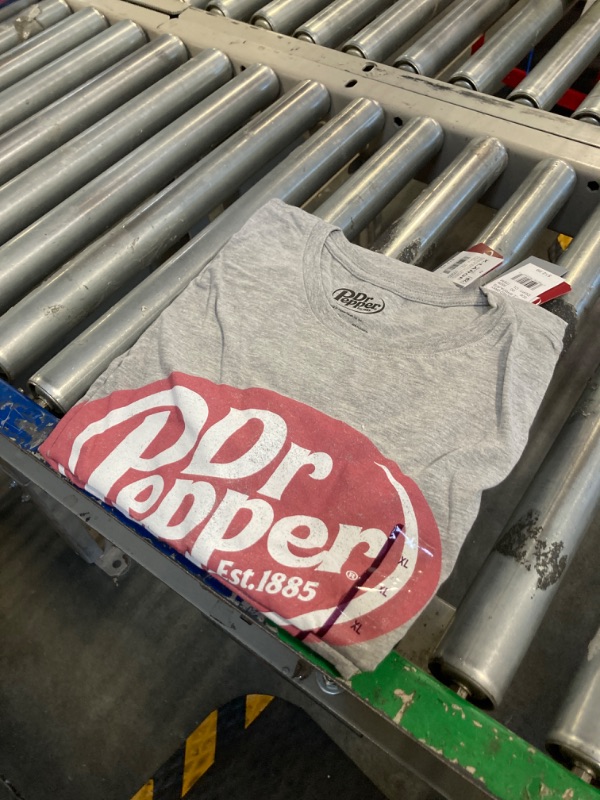 Photo 2 of  Dr Pepper Short Sleeve Graphic T-Shirt - Heather Gray XL, 3 Pack 