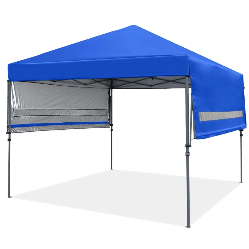 Photo 1 of 10x17 Pop-up Gazebo Canopy Tent with Dual Half Awnings Navy