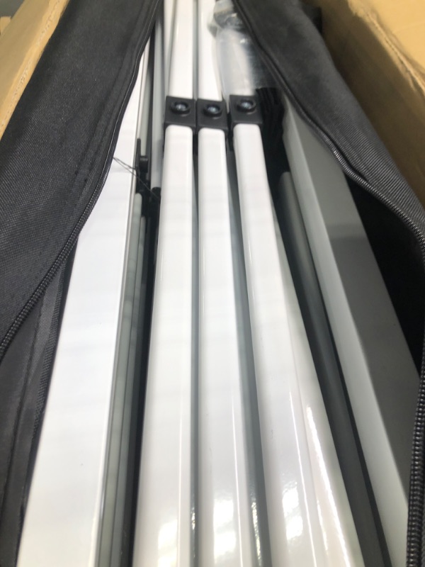 Photo 1 of ***SOLD AS PARTS//ALL SALES FINAL*** 
COBIZI 10x20 Heavy Duty Pop up Canopy Tent with 6 sidewalls Easy Up Commercial Outdoor Wedding Party Tents for Parties All Season Wind & Waterproof Gazebo Roller Bag,White(Frame Thickened)