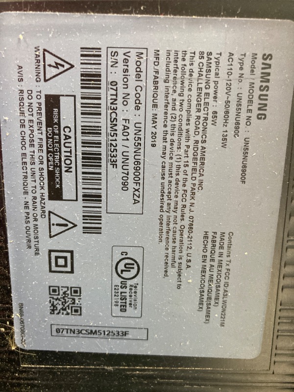 Photo 9 of ***DOES NOT COME REMOTE CONTROL*** SAMSUNG 55-Inch Class Crystal UHD 4K DU7200 Series HDR Smart TV w/Object Tracking Sound Lite, PurColor, Motion Xcelerator, Mega Contrast, Q-Symphony (UN55DU7200, 2024 Model) 55-Inch TV Only