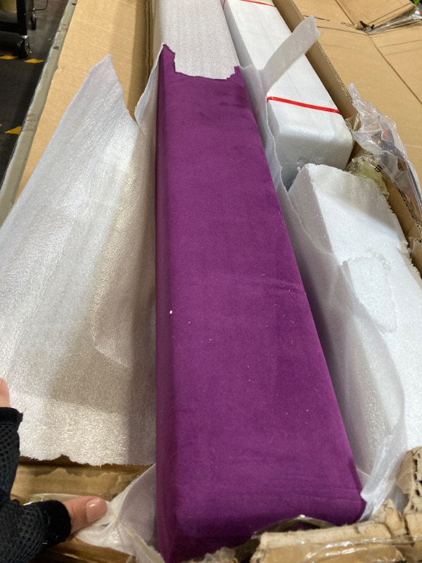 Photo 4 of ****USED***PARTS ONLY***SOLD AS IS **NO RETURNS***ALL SALES ARE FINAL*** Milliard Patented Adjustable Balance Beam, High and Low (7'7") Floor Beam Suede Gymnastics Competition Style Training with Legs Purple