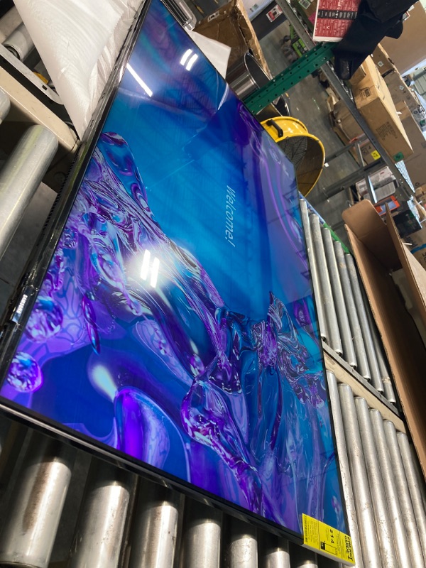 Photo 3 of ****scratch is on the protective film, not the tv screen*** SAMSUNG 55-Inch Class Crystal UHD 4K DU7200 Series HDR Smart TV w/Object Tracking Sound Lite, PurColor, Motion Xcelerator, Mega Contrast, Q-Symphony (UN55DU7200, 2024 Model) 55-Inch TV Only****sc