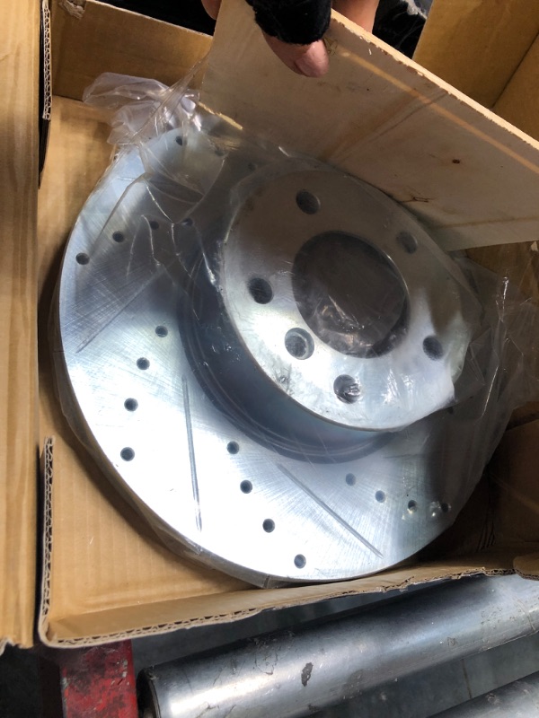 Photo 6 of ***only the pieces shown in the photo (4 pcs) ** R1 Concepts Front Rear Brakes and Rotors Kit |Front Rear Brake Pads| Brake Rotors and Pads| Optimum OEp Brake Pads and Rotors |Hardware Kit|fits 2004-2007 Volvo S60