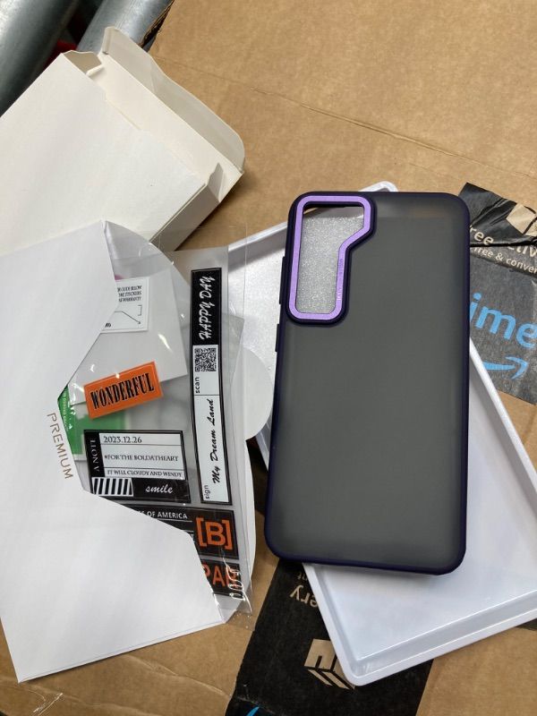 Photo 3 of ***DAMAGE ON THE BOX*** Armor Matte for Samsung Galaxy S23 Case with Raised Alloy for Camera Protection, Military Grade Shockproof Translucent Cover, Frosted Hard Back Soft Edge, Slim Phonecase Anti-Fingerprint Scratch Samsung Galaxy S23 5G 2023 Matt-Lave