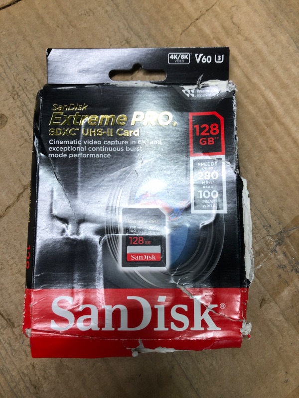 Photo 2 of ***USED*** SanDisk 128GB Extreme PRO SDXC UHS-II Memory Card with SanDisk Professional PRO-Reader Multi-Card – Multi-Slot High Performance Card Reader Memory Card + Card Reader 128GB