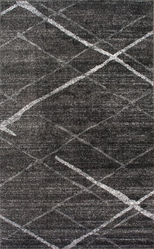 Photo 1 of ***NOT EXACT***
 5x8 Thigpen Contemporary Area Rug, Charcoal, Abstract Lines, Non-Slip Backing, Stain Resistant, For Bedroom, Dining Room, Living Room, Hallway, Office, Kitchen, Entryway