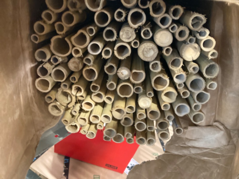 Photo 1 of 100 Pcs Bamboo Plant Stakes Plant Support Stakes Indoor and Outdoor Garden Sticks Garden Stakes for Tomato, Bean, Flowers, Trees Potted and Climbing Plant Support
